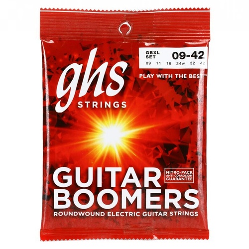 GHS GBXL Guitar Boomers Roundwound Electric Guitar Strings  9 - 42