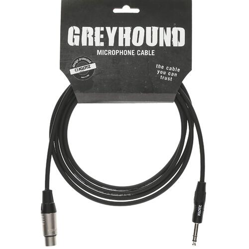 Klotz 6m Greyhound  microphone cable  female XLR to balanced jack plug
