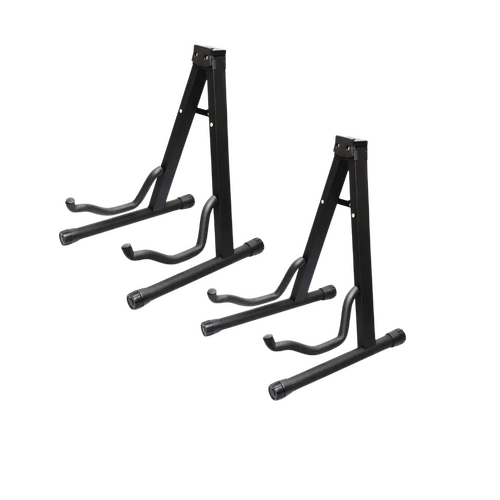BBT Foldable Combo Acoustic / Electric / Bass Guitar Stand - Black - 2 Pack