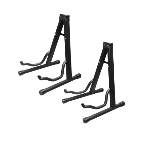 BBT Foldable Combo Acoustic / Electric / Bass Guitar Stand - Black - 2 Pack
