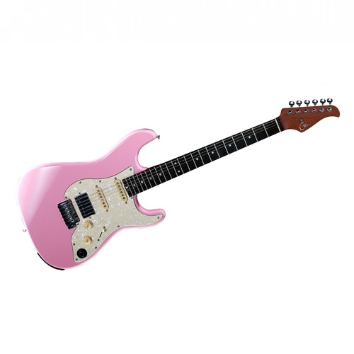 Mooer  GTRS S800 Intelligent Electric Guitar Shell Pink c/w Amp & Footswitch