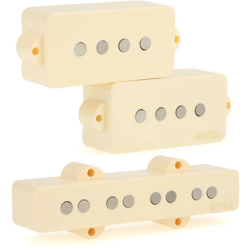 EMG Geezer Butler Signature PJ Electric Bass Pickup Set - Ivory