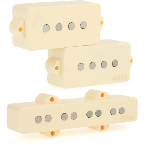 EMG Geezer Butler Signature PJ Electric Bass Pickup Set - Ivory
