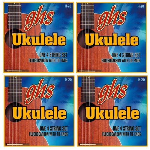 GHS Fluorocarbon Soprano / Concert Ukulele Strings Set H-20 - 4 SETS