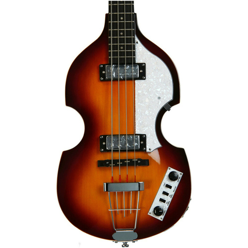Hofner Ignition Beatle Violin Bass - Sunburst - Hollowbody Electric Bass w/Case
