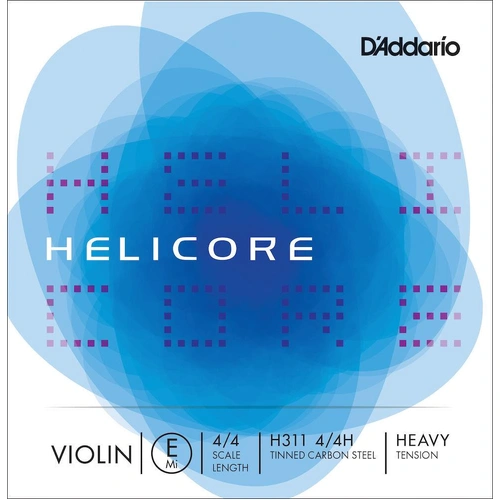 D'Addario Helicore Violin Single E String, 4/4 Scale, Heavy Tension