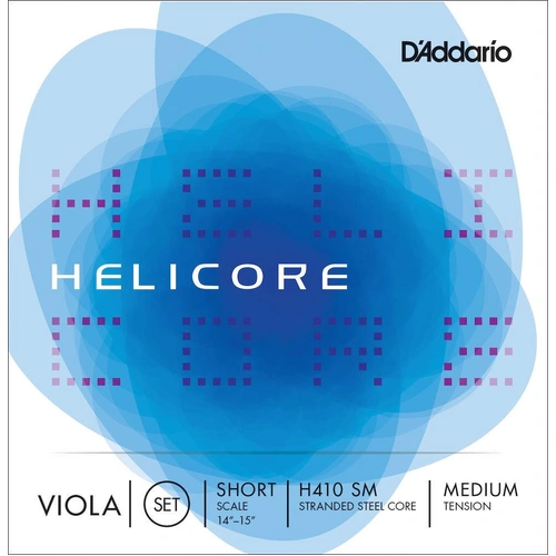 D'Addario Helicore Viola String Set, Short Scale, Medium Tension