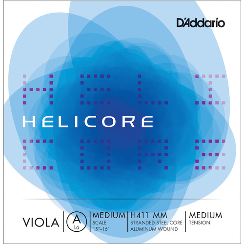 D'Addario Helicore Viola Single A String, Medium Scale, Medium Tension