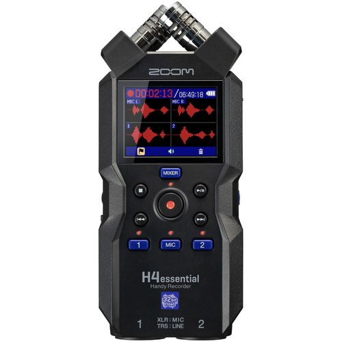 Zoom H4 essential 32-Bit Float Portable Field Recorder - H4Essential