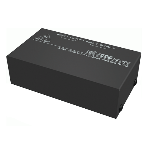 The Behringer Ultra-Compact MICROHD HD400 2-Channel Hum Destroyer