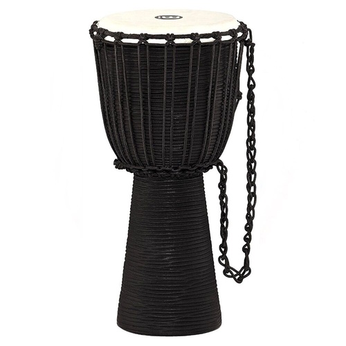 Meinl Percussion HDJ3-S Black River Series Headliner Rope Tuned Djembe, Small