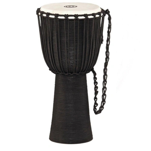 Meinl Percussion HDJ3-XL Black River Series Headliner Rope Tuned Djembe, XL