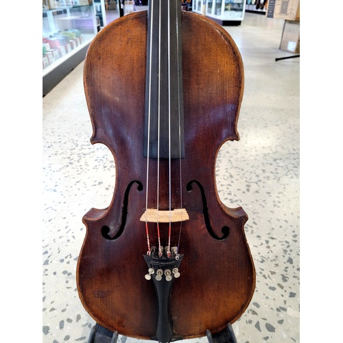 Old 4/4 Violin Labeled Heinel Setup ready to Play