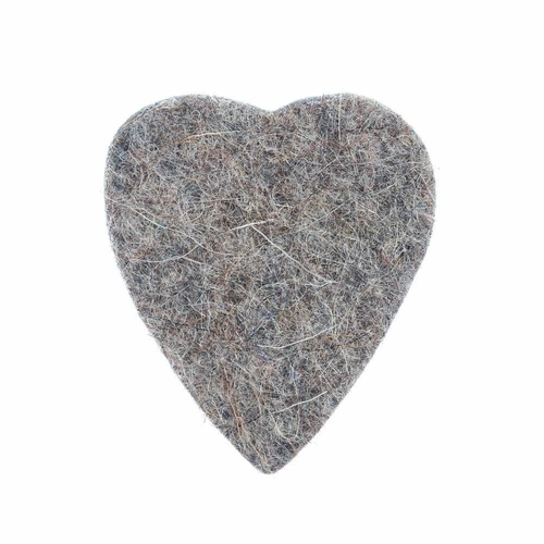 Felt Tones Heart grey Felt 1 x Guitar / Ukulele Pick