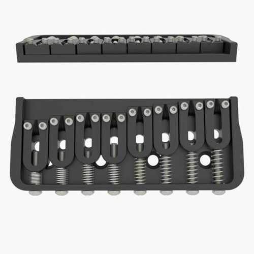 Hipshot 41080B 8-String Fixed Guitar Bridge, 0.125 Floor Height, Black New