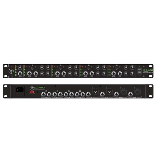 Mackie HM-400 4-Channel Rackmount Headphone Amplifier - 12 headphone outputs