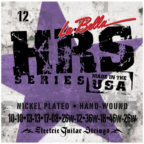 La Bella HRS-12  Nickel  Rounds 12-String  Electric Guitar Strings  10 - 46