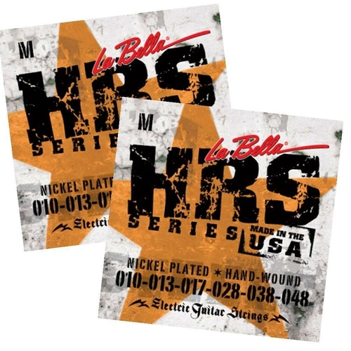2 sets La Bella HRS-M Nickel  Rounds Medium  Electric Guitar Strings  10 - 48