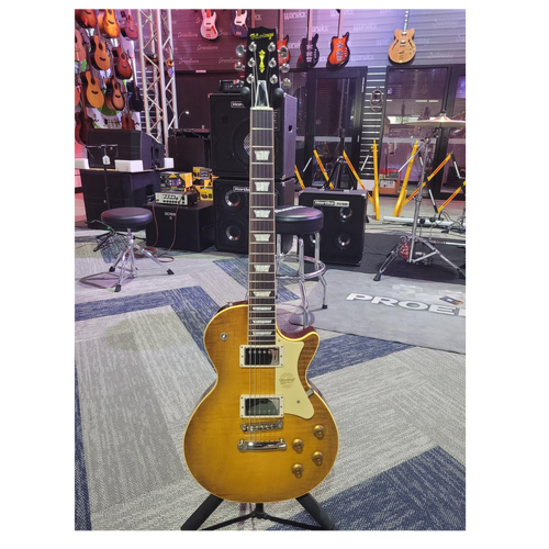 Heritage Custom Core H-150 Electric Guitar with Case, Dirty Lemon Burst