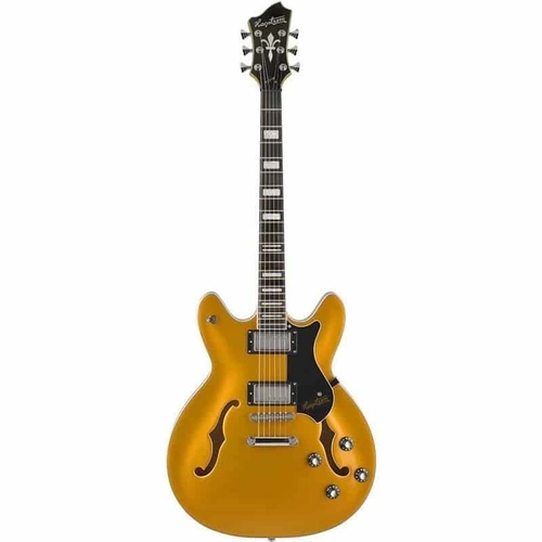 Hagstrom "Justin York" Viking Semi-Hollow Electric Guitar - Gold Top