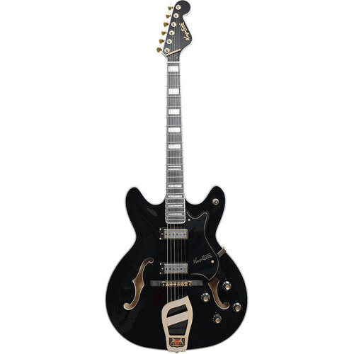 Hagstrom 67’ Viking II Semi-Hollow Electric Guitar in Black Gloss