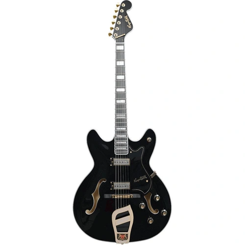 Hagstrom 67’ Viking II Semi-Hollow Electric Guitar in Black Gloss