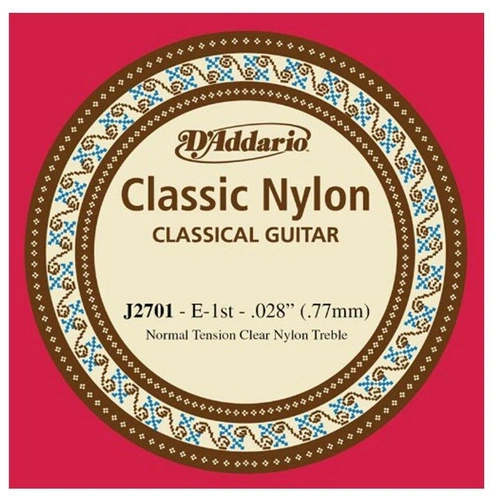 D'Addario J2701 Nylon Classical Guitar Single String Normal Tension 1st E String