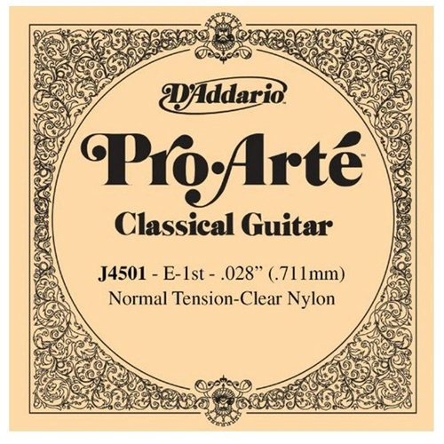 D'Addario J4501 Pro-Arte Nylon Classical Guitar Single String, Normal Tension
