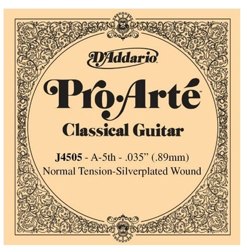 D'Addario Pro-Arte Nylon Classical Guitar Single String , 5th String A