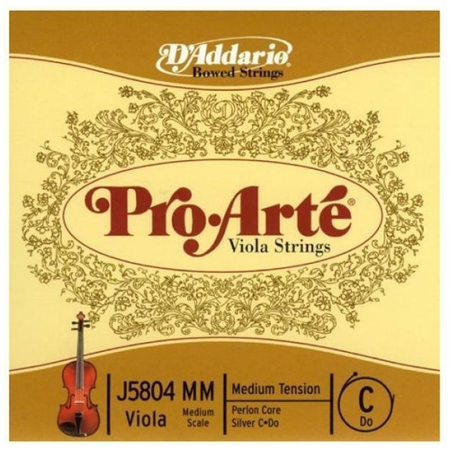 D'Addario Pro-Arte Viola Single C String Medium Scale Medium Tension 15" - 16"