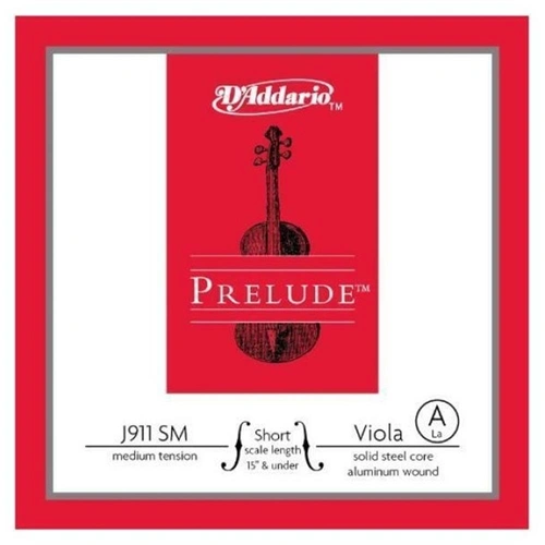 D'Addario Prelude Viola Single A String, Short Scale, Medium Tension 13" - 14"
