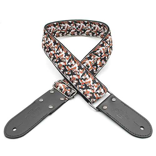 DSL JAC20-CAMO-RED Jacquard Weaving Guitar Strap - 2" (CAMO-RED)