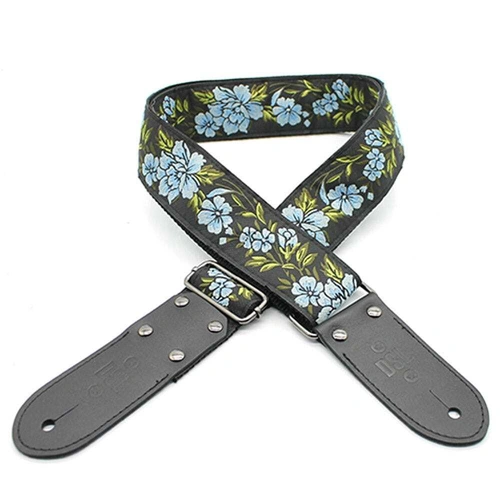 DSL JAC20-FG-BLUE Jacquard Weaving Guitar Strap - 2" (FG-BLUE)