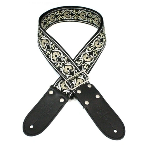 DSL Jacquard Weaving GOK Guitar Strap  Hand Made in Australia Leather Ends