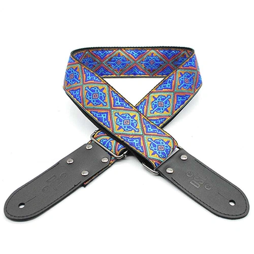 DSL JAC20-SABA-OB Jacquard Weaving Guitar Strap - 2"