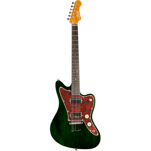Jet JJ-350 HH Electric Guitar with Maple Fretboard – Green