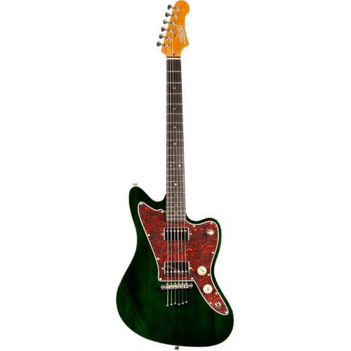 Jet JJ-350 HH Electric Guitar with Maple Fretboard – Green