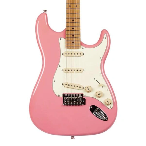 Jet JS-300 SSS Electric Guitar Burgundy - Roasted Maple Neck