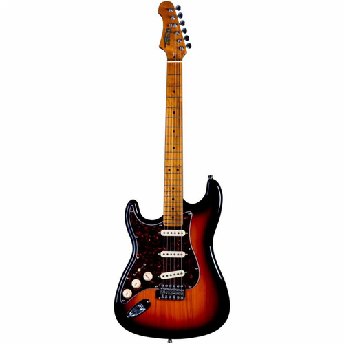 Jet JS-300 SSS Electric Guitar Sunburst  Left Hand  - Roasted Maple Neck