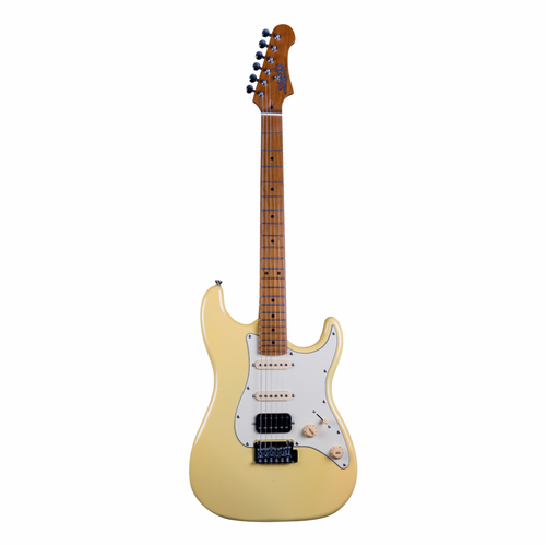 Jet JS-400-SFG HSS Electric Guitar - Vintage Yellow  - Roasted Maple Neck