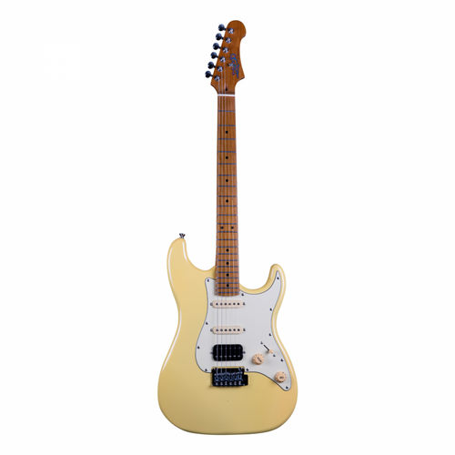 Jet JS-400-VYW HSS Electric Guitar - Vintage Yellow  - Roasted Maple Neck
