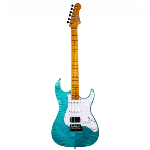 Jet JS-450-OBL  Electric Guitar - Flamed Top - Ocean Blue