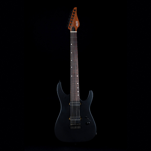 Jet Guitars JS-507 Stygian in Satin Black 7-String Electric Guitar