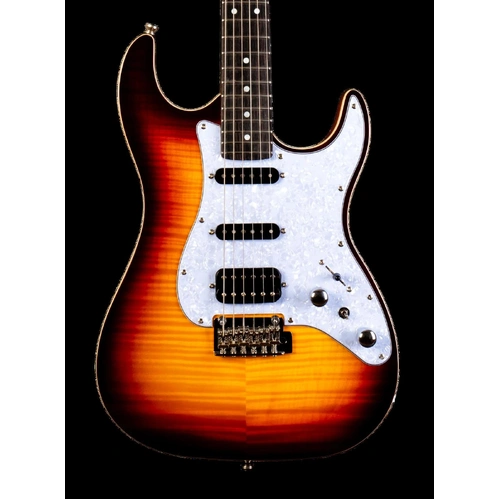 Jet JS-600-BS  Electric Guitar - Flamed Top - Sunburst Ebony Fretboard