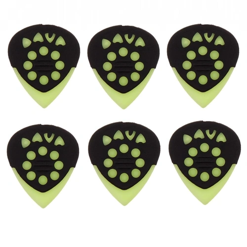 Dava Jazz Grips Nylon  - 6 Green Nylon Picks