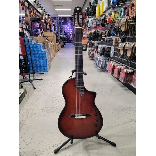 Katoh K10256 Hispania Classical Guitar w/Preamp and Onboard Effects - Cognac