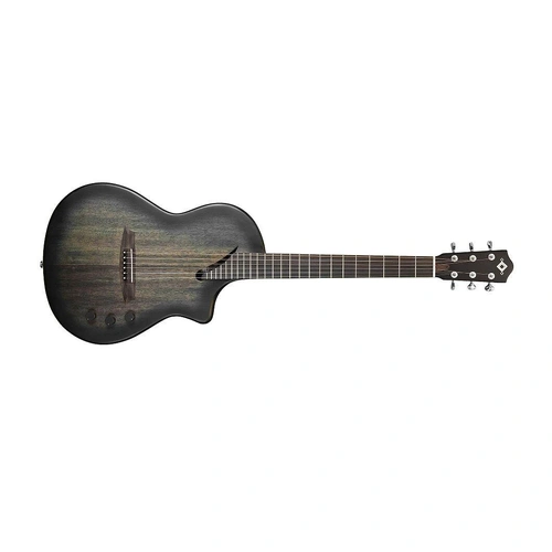 Katoh Hispania Acoustic / Electric Guitar Mahogany - Trans Black With Bag