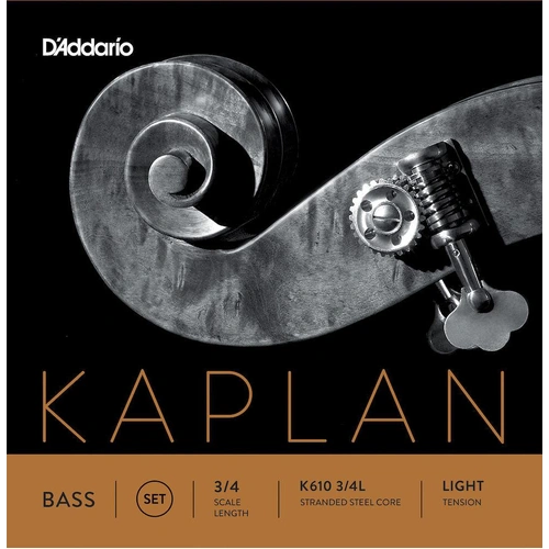 D'Addario Kaplan Bass String Set, 3/4 Scale, Light Tension