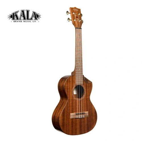 Kala KA-SMHT-SC Scallop Cutaway Series Tenor Ukulele  Gloss Solid Mahogany Top