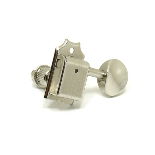 Kluson 6 In-Line Deluxe Tuning Machines Nickel set of 6 Slotted Posts